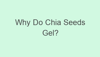 why do chia seeds gel 100978