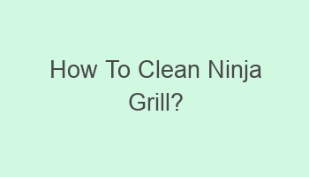 how to clean ninja grill 101770