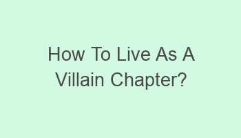 how to live as a villain chapter 102095