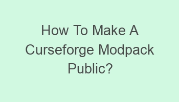 how to make a curseforge modpack public 102003