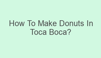 how to make donuts in toca boca 102374