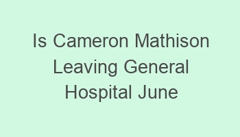 is cameron mathison leaving general hospital june 2024 101129