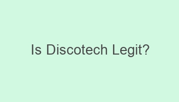 is discotech legit 102517