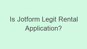 is jotform legit rental application 102465