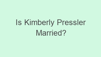 is kimberly pressler married 102559