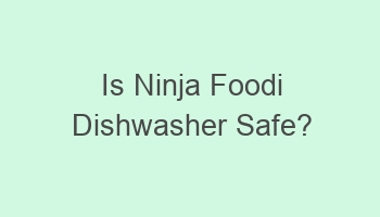 is ninja foodi dishwasher safe 101599