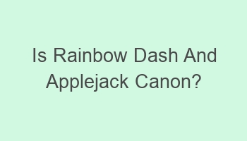 is rainbow dash and applejack canon 101628