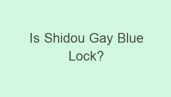 is shidou gay blue lock 101476