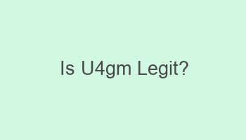 is u4gm legit 101385