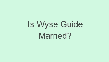 is wyse guide married 102288