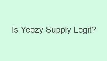 is yeezy supply legit 101916