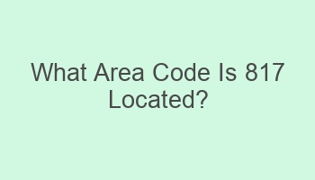 what area code is 817 located 102014