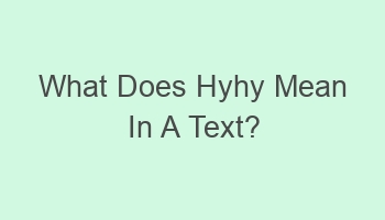 what does hyhy mean in a