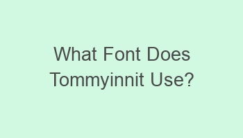 what font does tommyinnit use 101632