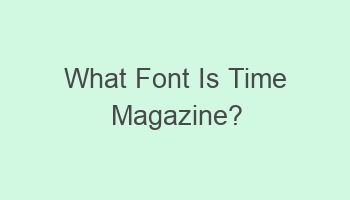 what font is time magazine 101335