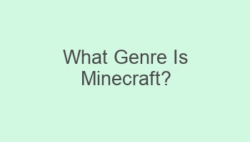 what genre is minecraft 101587