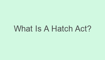 what is a hatch act 102083