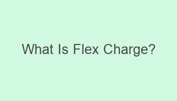 what is flex charge 102262