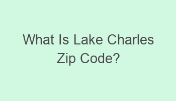 what is lake charles zip code 102522