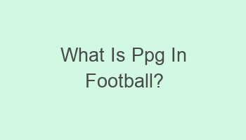 what is ppg in football 102529