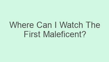 where can i watch the first maleficent 102141