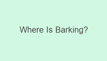 where is barking 101597