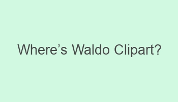 wherecabcs waldo clipart 101617