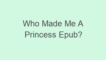 who made me a princess epub 101179