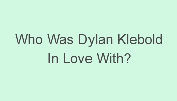 who was dylan klebold in love with 102527