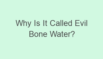 why is it called evil bone water 101138