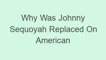 why was johnny sequoyah replaced on american housewife 101378