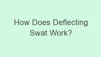 how does deflecting swat work 102698