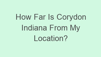 how far is corydon indiana from my location 103445