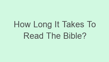 how long it takes to read the bible 102991