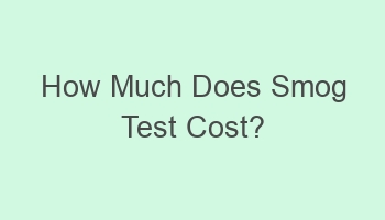 how much does smog test cost 103413