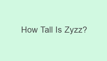 how tall is zyzz 102837