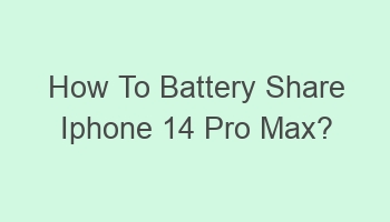 how to battery share iphone 14 pro