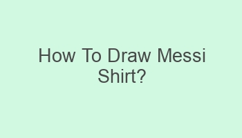 how to draw messi shirt 102875