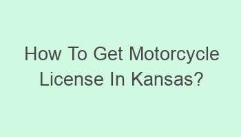 how to get motorcycle license in kansas 102637