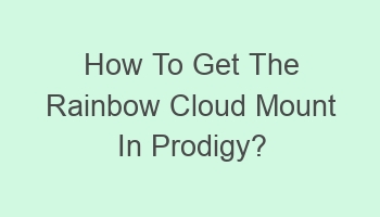 how to get the rainbow cloud mount in prodigy 103535