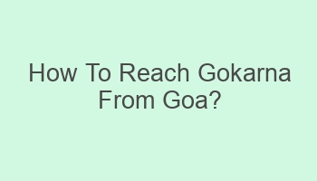 how to reach gokarna from goa 103514