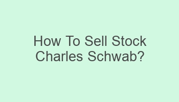 how to sell stock charles schwab 103904