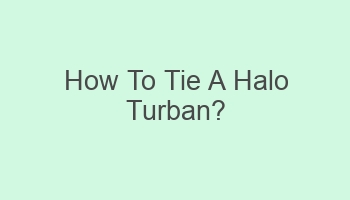 how to tie a halo turban 102981