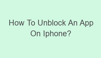 how to unblock an app on iphone 103943