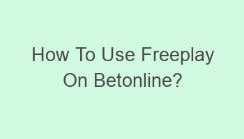 how to use freeplay on betonline 103397