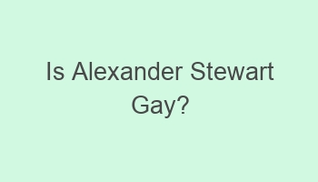 is alexander stewart gay 103516