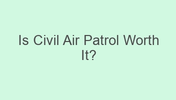 is civil air patrol worth it 103392