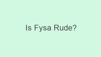 is fysa rude 104068