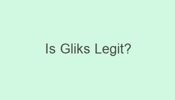 is gliks legit 102797