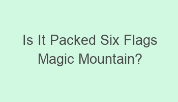 is it packed six flags magic mountain 103655